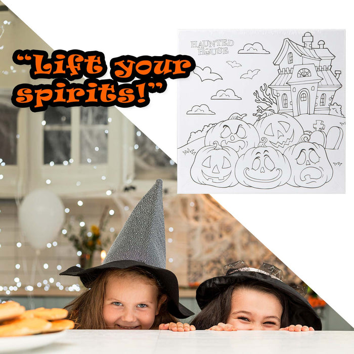 Halloween Canvas Craft Accessory Halloween Party, Trick or Treat 25cm House