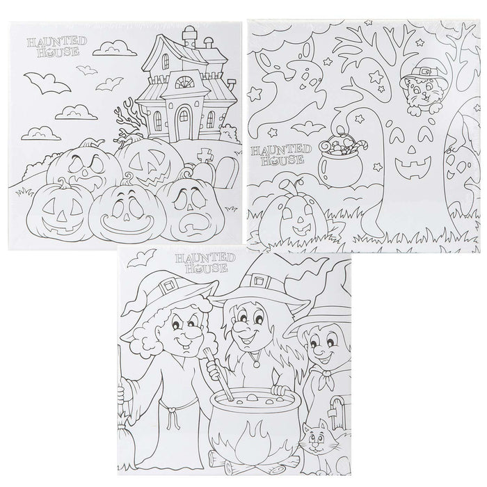 Halloween Canvas Craft Accessory Halloween Party, Trick or Treat 25cm House