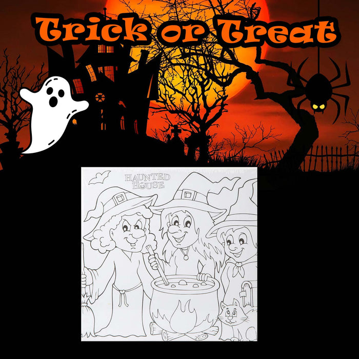 Halloween Canvas Craft Accessory Halloween Party, Trick or Treat 25cm Tree