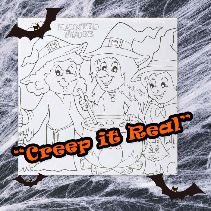 Halloween Canvas Craft Accessory Party, Trick or Treat Witch