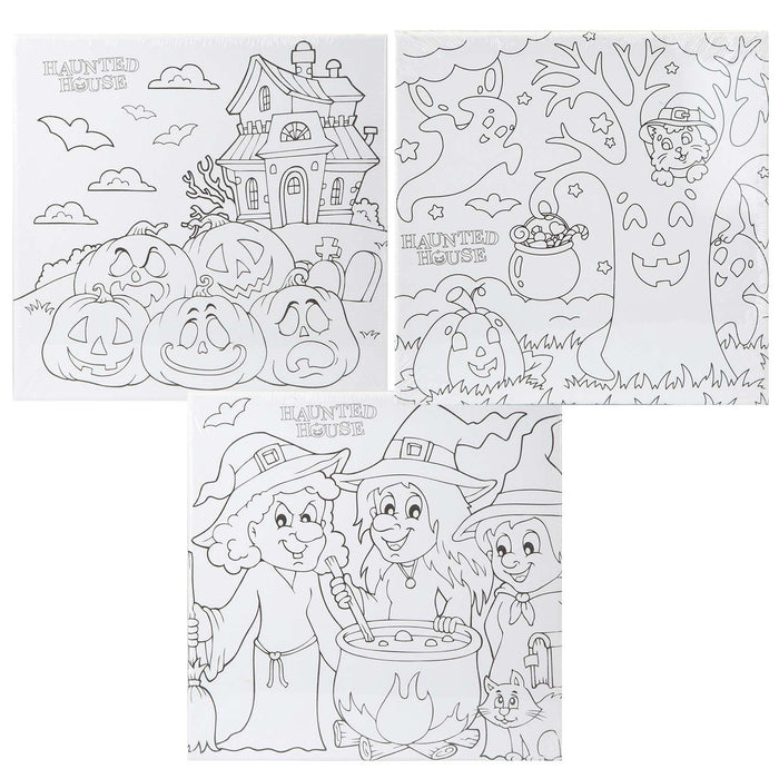 Halloween Canvas Craft Accessory Halloween Party, Trick or Treat 25cm Tree