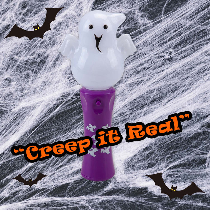 Halloween Flashing Wands Accessory Halloween Party, Trick or Treat 18.5cm Ghost