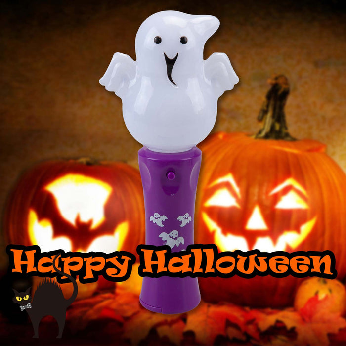 Halloween Flashing Wands Accessory Halloween Party, Trick or Treat 18.5cm Ghost