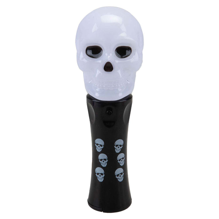 Halloween Flashing Wands Accessory Halloween Party, Trick or Treat 18.5cm Skull