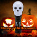 Halloween Flashing Wands Accessory Halloween Party, Trick or Treat 18.5cm Skull