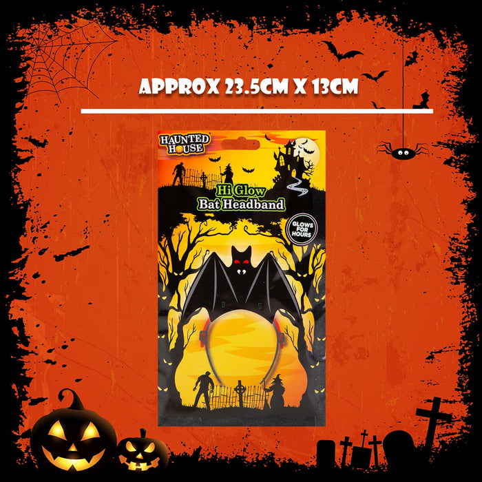 Halloween Glow Headbands Accessory Halloween Party, Trick or Treat 23. 5cm Bat