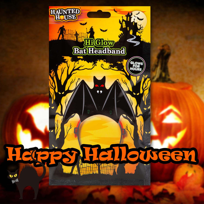 Halloween Glow Headbands Accessory Halloween Party, Trick or Treat 23. 5cm Bat