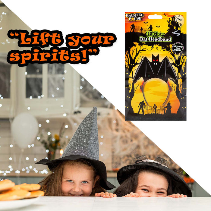 Halloween Glow Headbands Accessory Halloween Party, Trick or Treat 23. 5cm Bat