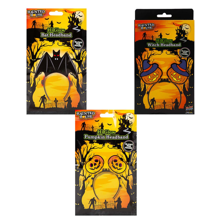 Halloween Glow Headbands Accessory Halloween Party, Trick or Treat 23. 5cm Bat
