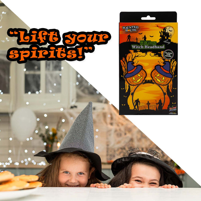 Halloween Glow Headbands Accessory Halloween Party, Trick or Treat 23. 5cm Witch