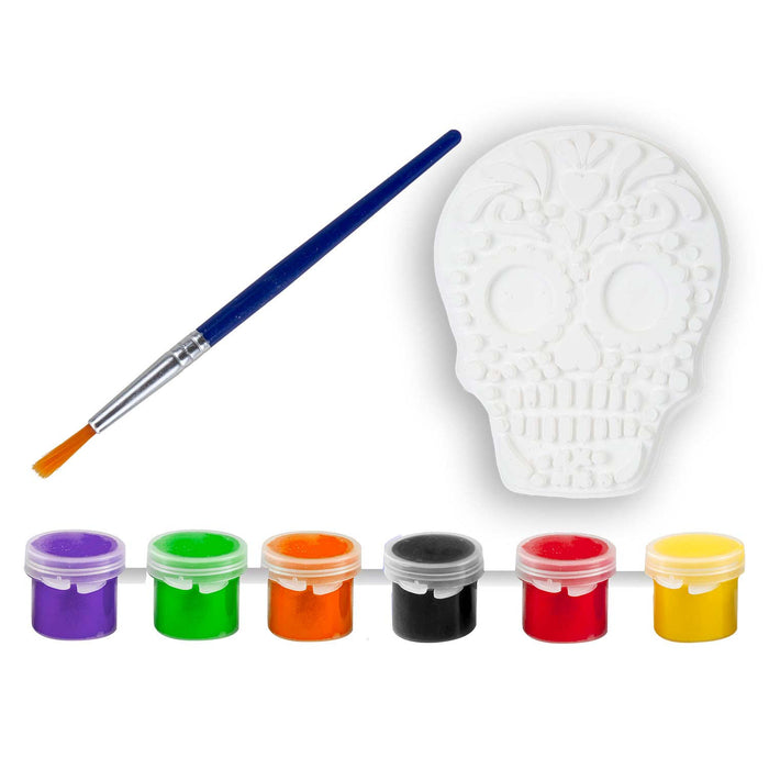 Halloween Decorations Craft Paint Kit Hallows Party, Trick or Treat 23.5cm Skull