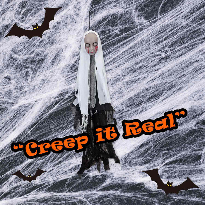 Hanging Nun Halloween Decoration Party, Trick or Treat Black