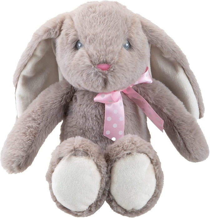 Sitting Floppy Pippin Rabbit In Grey 23cm