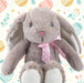 Sitting Floppy Pippin Rabbit In Grey 23cm