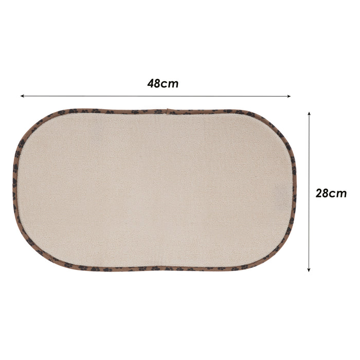 Microfibre Pet Bowl Mat 48cm x 28cm