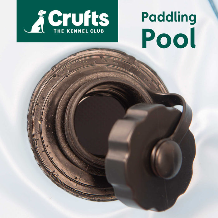 Crufts - Foldable Pet Bath Tub, Paddling Pool for Dogs (80cm x 20cm)