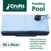 Crufts - Foldable Pet Bath Tub, Paddling Pool for Dogs (80cm x 20cm)