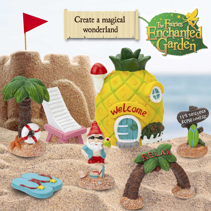 Surf Shack, Pineapple Fairy Garden Ornament