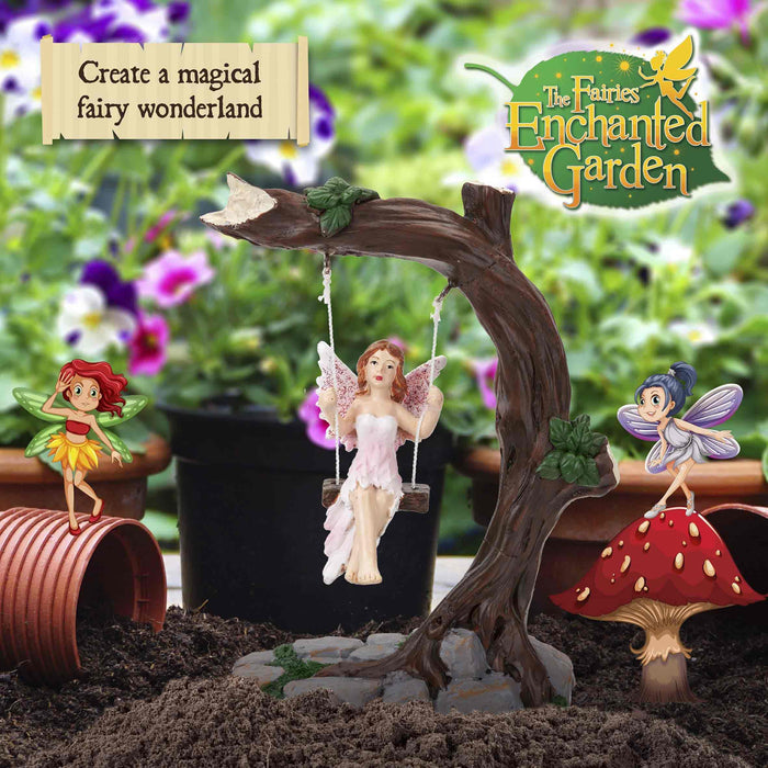 Fairy on a Swing, Garden Ornament