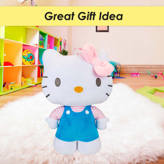 Hello Kitty Soft Toy Large Plush Blue Cute