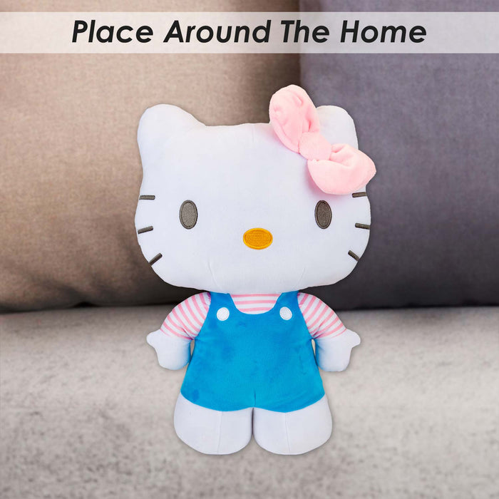 Hello Kitty Soft Toy Large Plush Blue Cute Plush Huggable Cuddly 50cm Blue