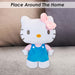 Hello Kitty Soft Toy Large Plush Blue Cute Plush Huggable Cuddly 50cm Blue