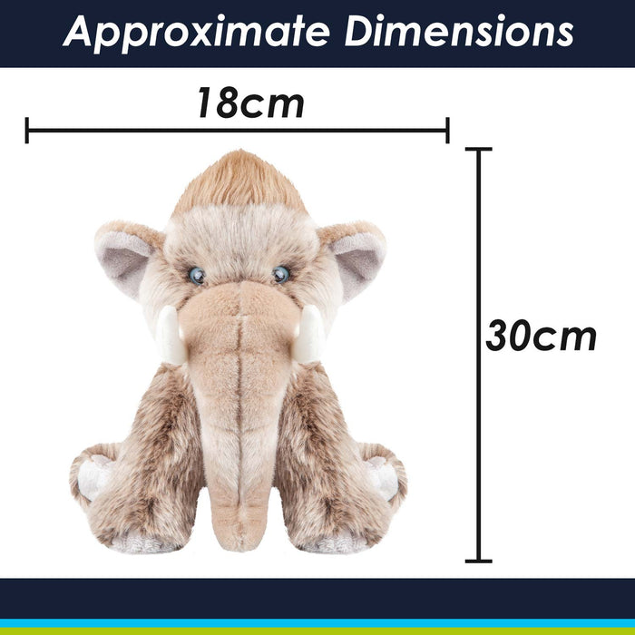 Woolly Mammoth Soft Toy Cute Plushie Huggable Cuddly Stuffed Toy Gift 30cm Grey