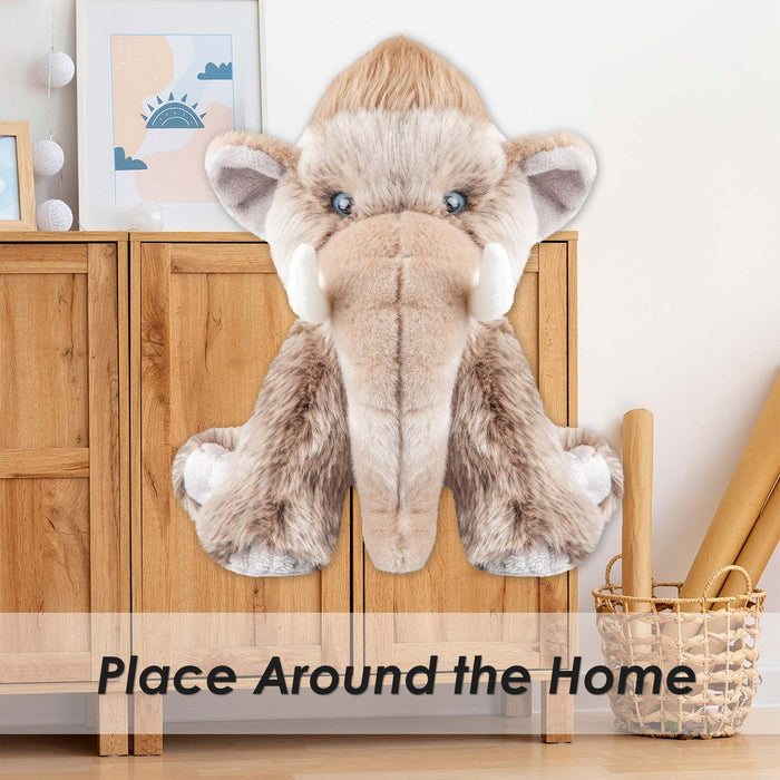 Woolly Mammoth Soft Toy Cute Plushie Huggable Plush Grey