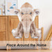 Woolly Mammoth Soft Toy Cute Plushie Huggable Plush Grey