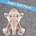 Woolly Mammoth Soft Toy Cute Plushie Huggable Plush Grey