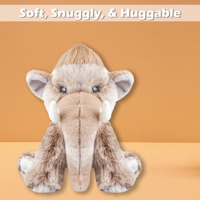 Woolly Mammoth Soft Toy Cute Plushie Huggable Cuddly Stuffed Toy Gift 30cm Grey
