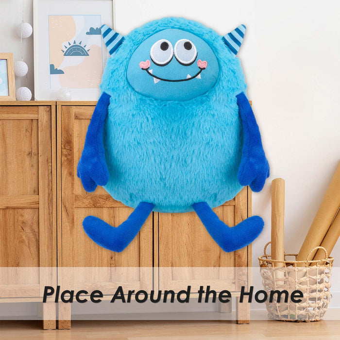 Shy Monster Soft Toy Cute Plushie Huggable Plush Blue