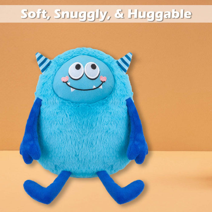Shy Monster Soft Toy Cute Plushie Huggable Cuddly Stuffed Toy Gift 23cm Blue
