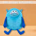 Shy Monster Soft Toy Cute Plushie Huggable Cuddly Stuffed Toy Gift 23cm Blue