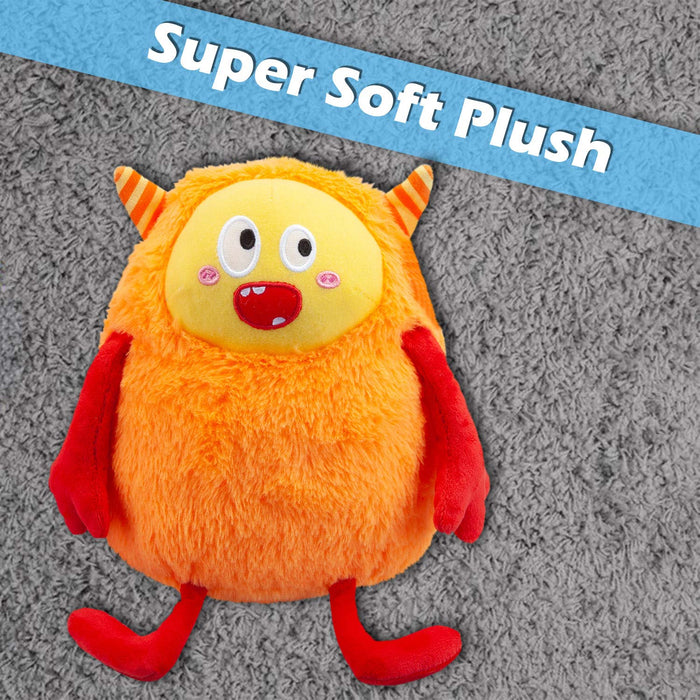 Shy Monster Soft Toy Cute Plushie Huggable Plush Orange