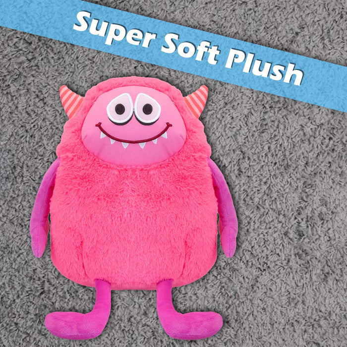 Shy Monster Soft Toy Cute Plushie Huggable Cuddly Stuffed Toy Gift 23cm Pink