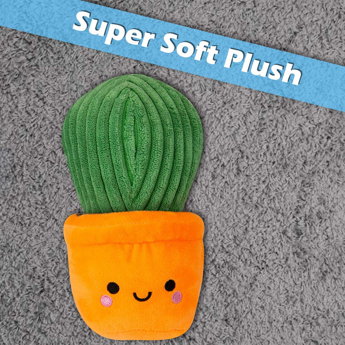 Potted Cactus Soft Toy Cute Plushie Huggable Plush Orange