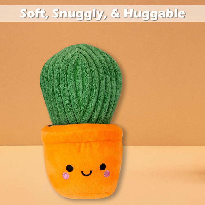 Potted Cactus Soft Toy Cute Plushie Huggable Cuddly Stuffed Toy Gift 20cm Orange