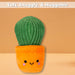 Potted Cactus Soft Toy Cute Plushie Huggable Cuddly Stuffed Toy Gift 20cm Orange