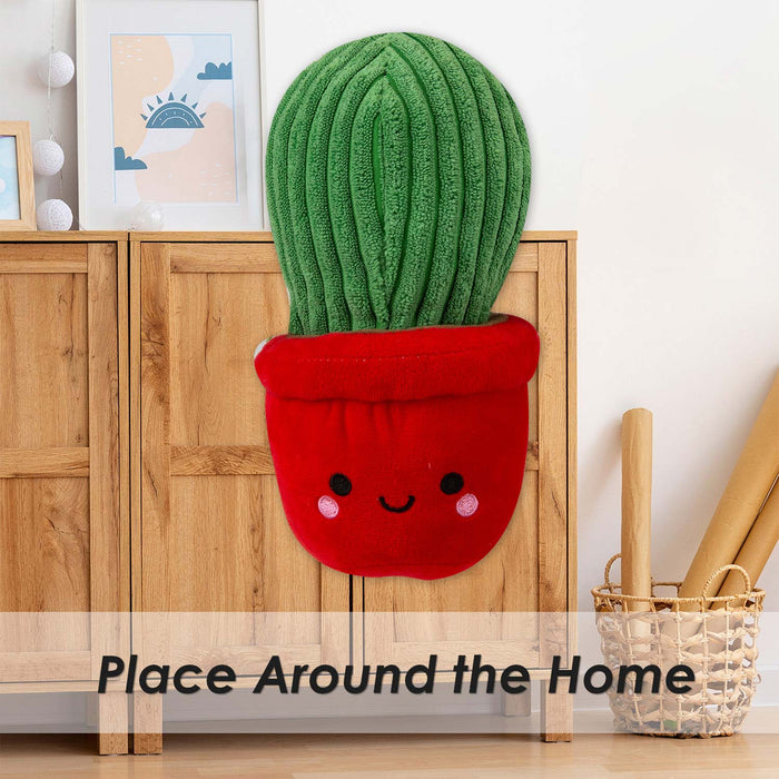 Potted Cactus Soft Toy Cute Plushie Huggable Plush Red