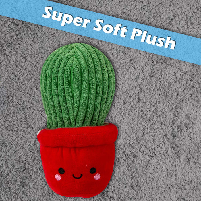 Potted Cactus Soft Toy Cute Plushie Huggable Plush Red