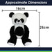 Panda Soft Toy Cute Plushie Huggable Cuddly Stuffed Toy Gift 25cm Black