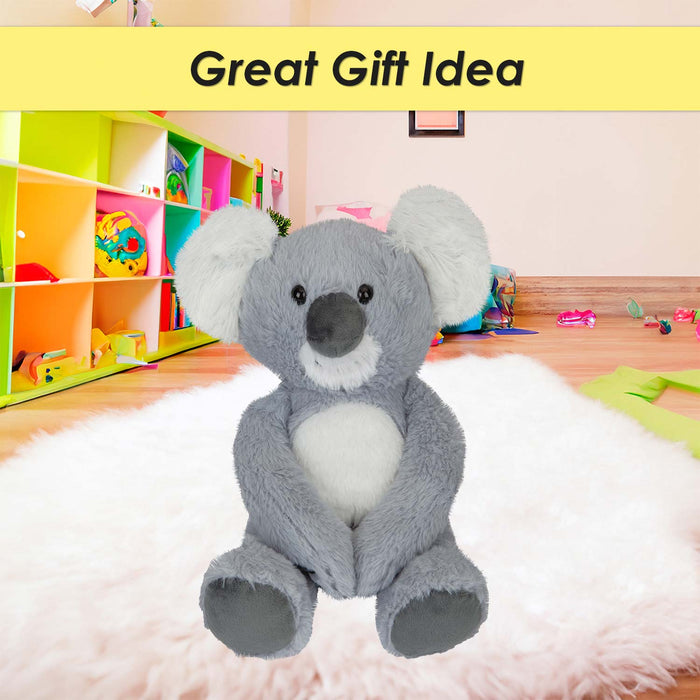 Koala Soft Toy Cute Plushie Huggable Cuddly Stuffed Toy Gift 25cm Grey