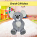 Koala Soft Toy Cute Plushie Huggable Cuddly Stuffed Toy Gift 25cm Grey