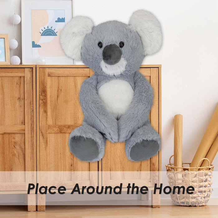Koala Soft Toy Cute Plushie Huggable Cuddly Stuffed Toy Gift 25cm Grey