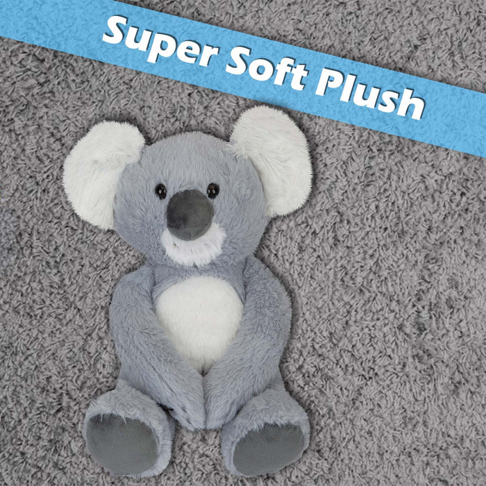 Koala Soft Toy Cute Plushie Huggable Cuddly Stuffed Toy Gift 25cm Grey