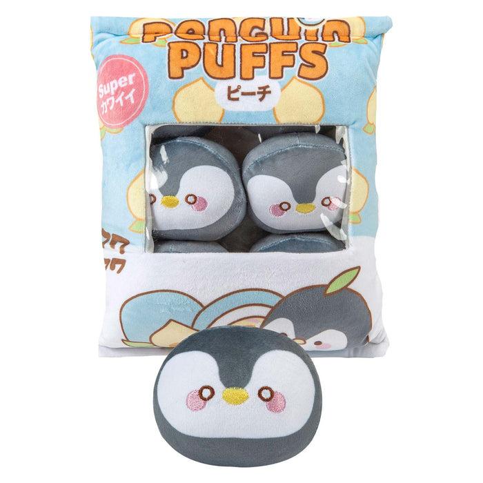 Penguin Soft Toy Cute Plushie Huggable Plush Grey