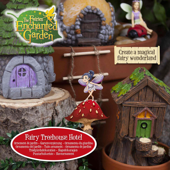 Treehouse Fairy Hotel Ornament Decoration - The Fairies Enchanted Garden
