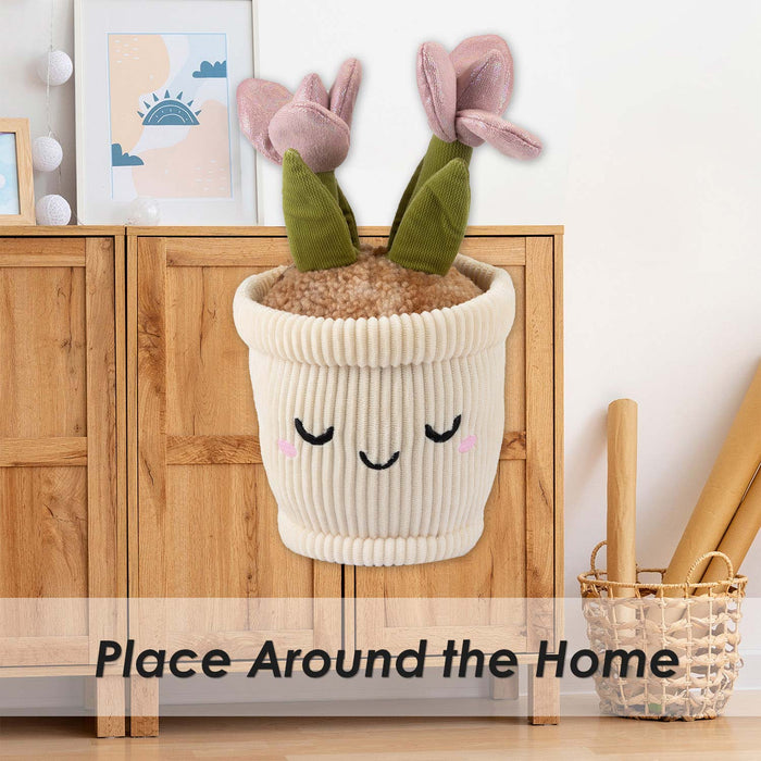 Flowerpot Soft Toy Cute Plushie Huggable Plush Pink