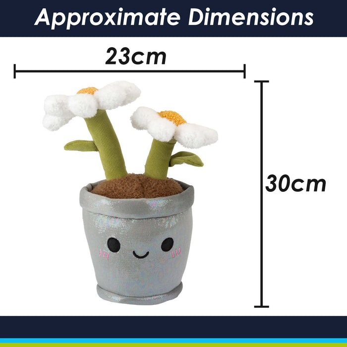 Flowerpot Soft Toy Cute Plushie Huggable Plush White